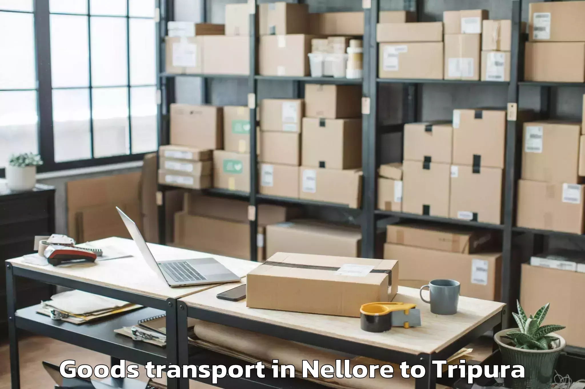 Easy Nellore to Maharaja Bir Bikram University Goods Transport Booking